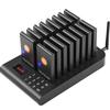 Restaurant-Pager-System, Kabellos 500m Reichweite Aufstell-Warteschlangen-Signal, Gäste-Kunden-Ruf-Piepser mit Vibration & Blinken, 16 Piepser