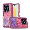 For Samsung Spark Go Mobile Phone Case Three-in-one Glue Glitter Powder Shockproof