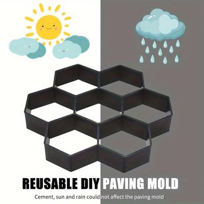 1 stuks DIY Tuinpad Maker - Cement Baksteen Vormgereedschap voor Bestrating Stenen Wegen Perfect voor Buiten Loopbruggen Landschapsprojecten