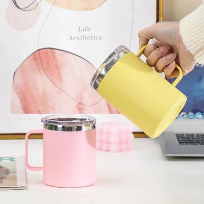 Tazza da caffè in acciaio inossidabile 304 da 650 ml Tazza per acqua domestica Doppio strato Antiscottatura Isolata con coperchio Grande capacità Tazza per tè al latte