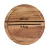 Untersetzer aus Akazienholz, 10,2 cm, für Couchtisch, Esstisch, Bar, runde Tassenunterlage für Getränke