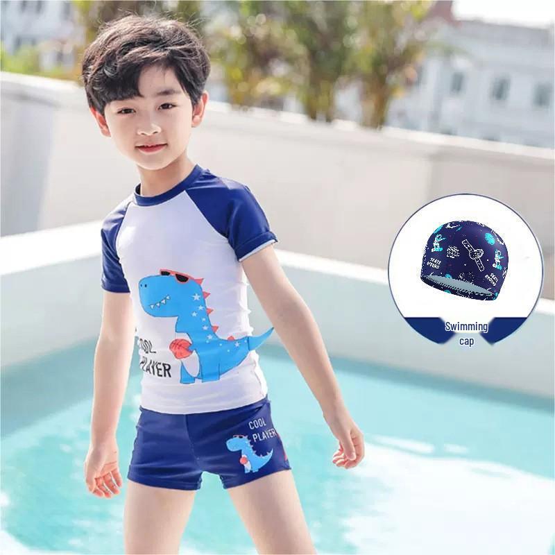 Boys' Cute & Fashionable Split Swimsuit Set for Children and Babies