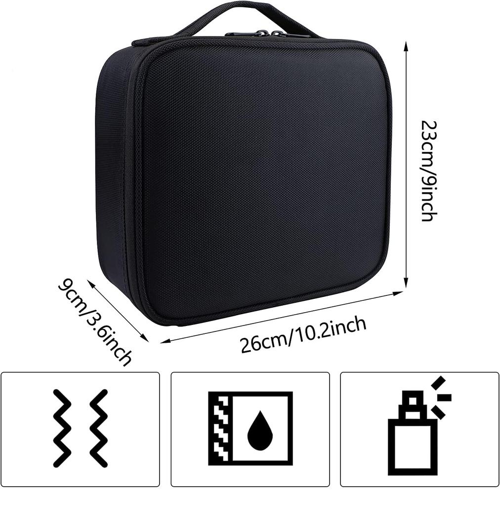Women's cosmetic bag organizer case with compartments, perfect for traveling