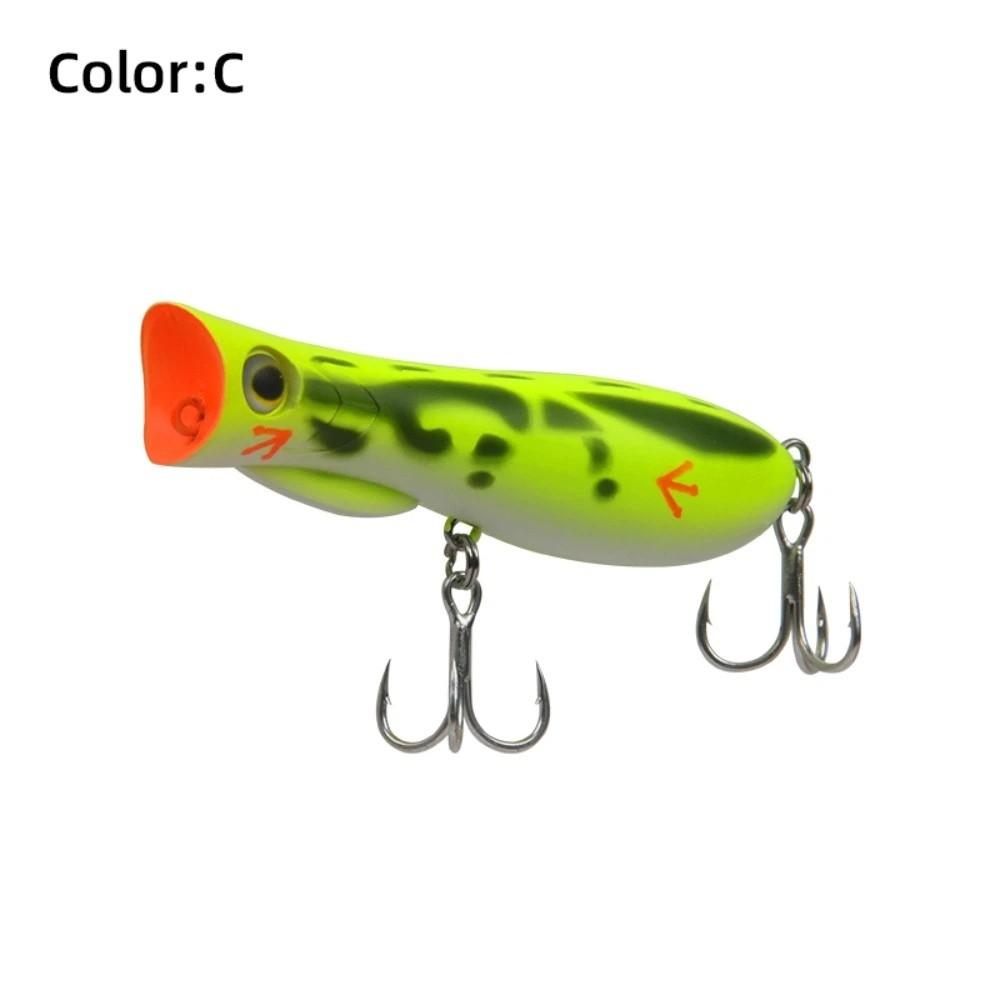 69mm 9.3g Topwater Popper Bait Hard Plastic Rattle Sound Hard Plastic Popper Floating Design Wobble Action