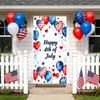 Independence Day Balloon Print Decorative Towel Soft Absorbent Microfiber Fabric for Home Kitchen Bath Use Fourth of July Theme