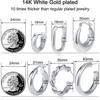 6 Pairs Gold Chunky Hoop Earrings Set for Women Hypoallergenic Thick Open Twisted Huggie Hoop Jewelry for Birthday/Christmas Gifts