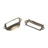 Label Pull Handle Frame Holder Iron Jewelry Box Retro