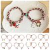 2pcs/set Christmas Tree Merry Christmas Bracelet Mistletoe Couple Xmas Bracelet  Christmas Gift