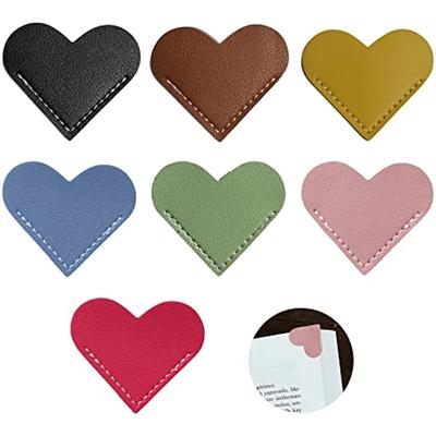 7 Pieces Brand Leather Page Coin Bookmarks Book Accessories Handmade Bookmarks Leather Bookmarks Cute Bookmarks Gifts For Children Women Reading Amat
