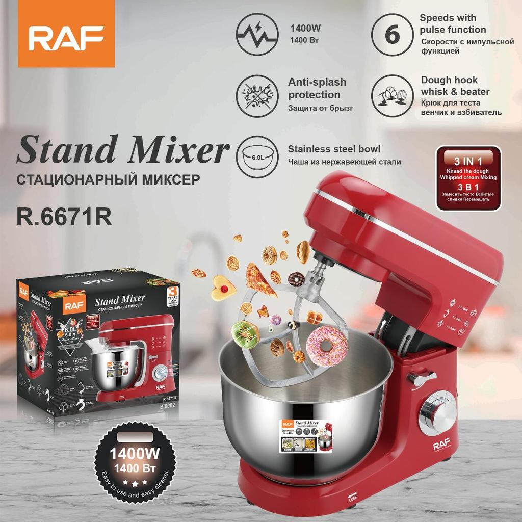 5.5L Multi-functional Automatic Dough Kneading & Mixing Machine with Milk Foam & Egg Beater.