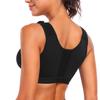 Sports Wire-Free Bra with Large Cup and Front Zipper