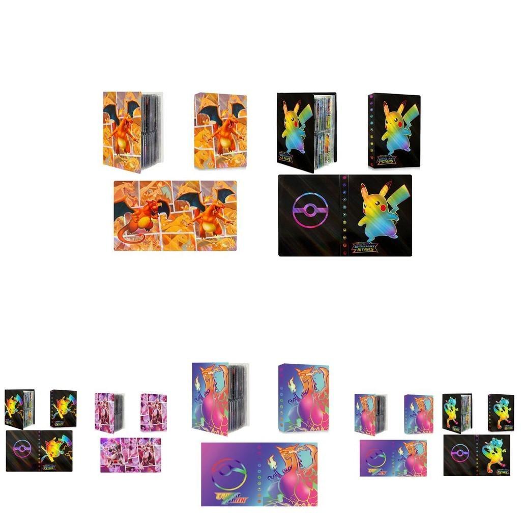 ספר אוסף כרטיסי פוקימון צבעוני לחובבי חיות מחמד כיסוי PP, 30 עמודים, 32.5 ס"מ X 20 ס"מ