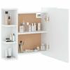 LED Mirror Cabinet White 70 x 16.5 x 60 cm
