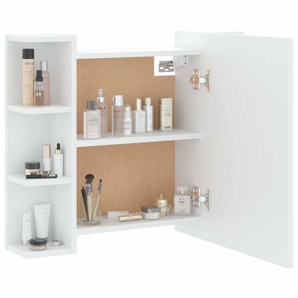 LED Mirror Cabinet White 70 x 16.5 x 60 cm