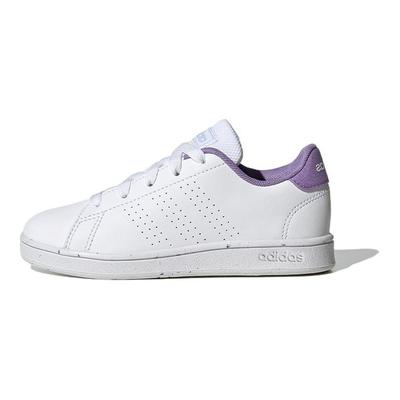 Neo Advantage K Synthetic Leather Non-Slip Durable Low-Top Kids Skate Shoes Kids Sneakers White Purple H06181