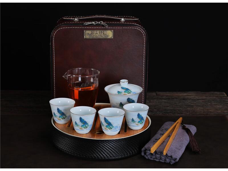 Chaxun Portable White Porcelain Tea Set
