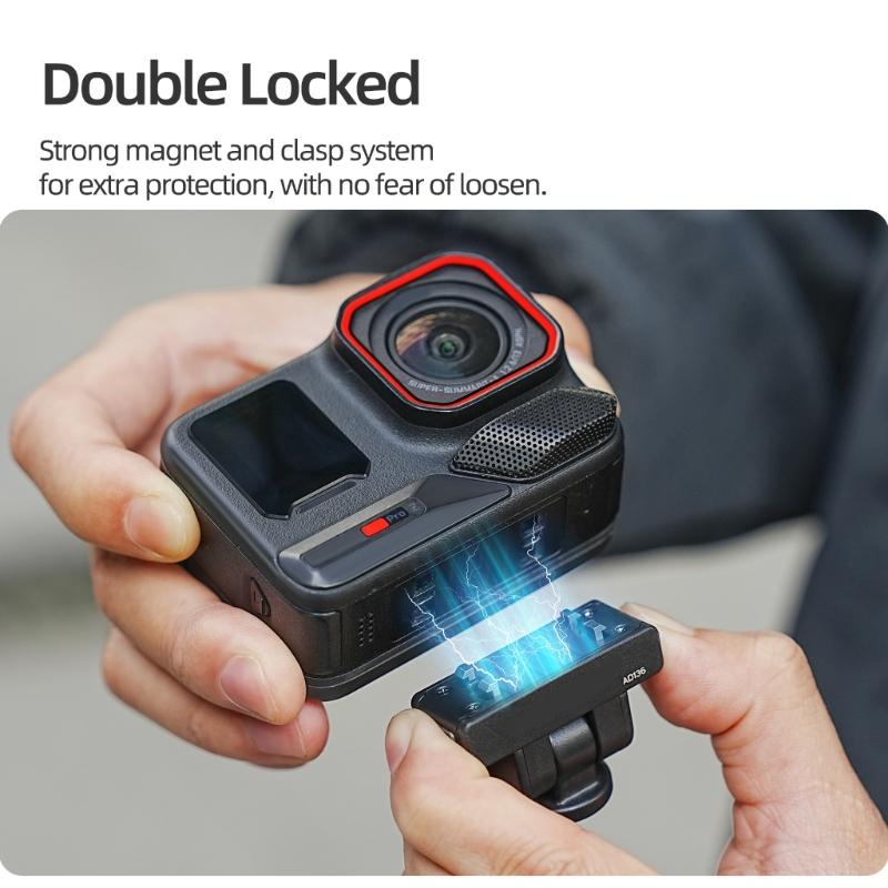 180°Rotatable Magnetic Quick Release Adapter for X4 Air/X5 Cameras with 180Degree Adjustment Durability Construction