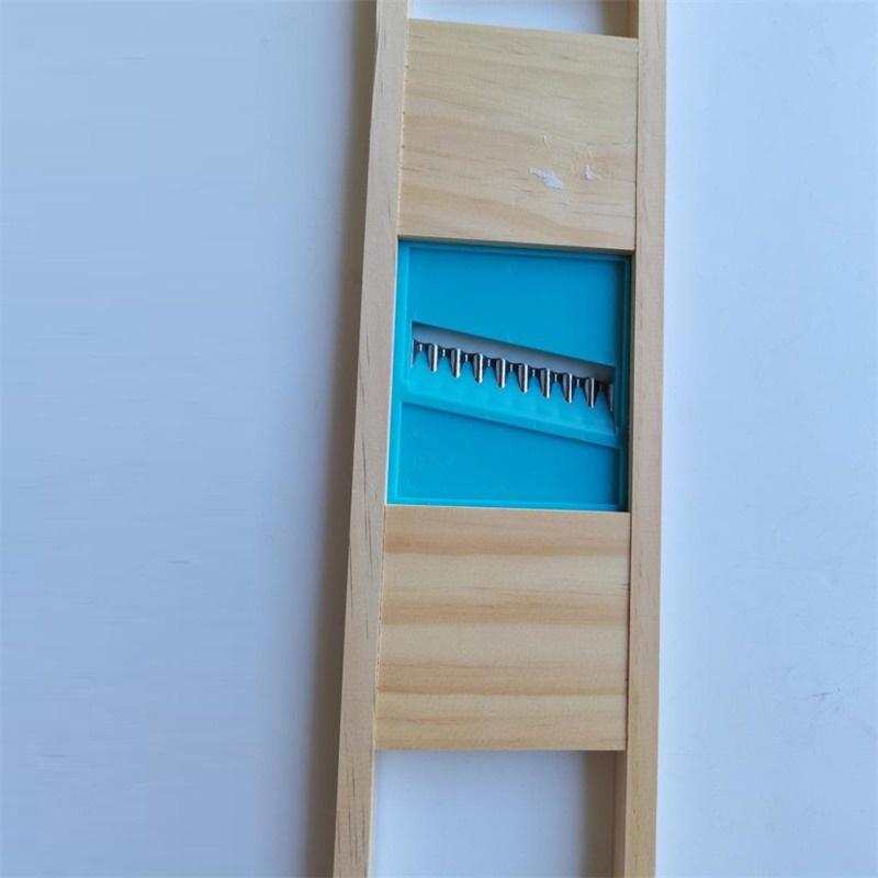 Wooden Potato Grid Slicer Vegetable Grater Corrugated Net Chopper Cutter Wave Knife Chipper Salad Peeler Masher Kitchen Tools