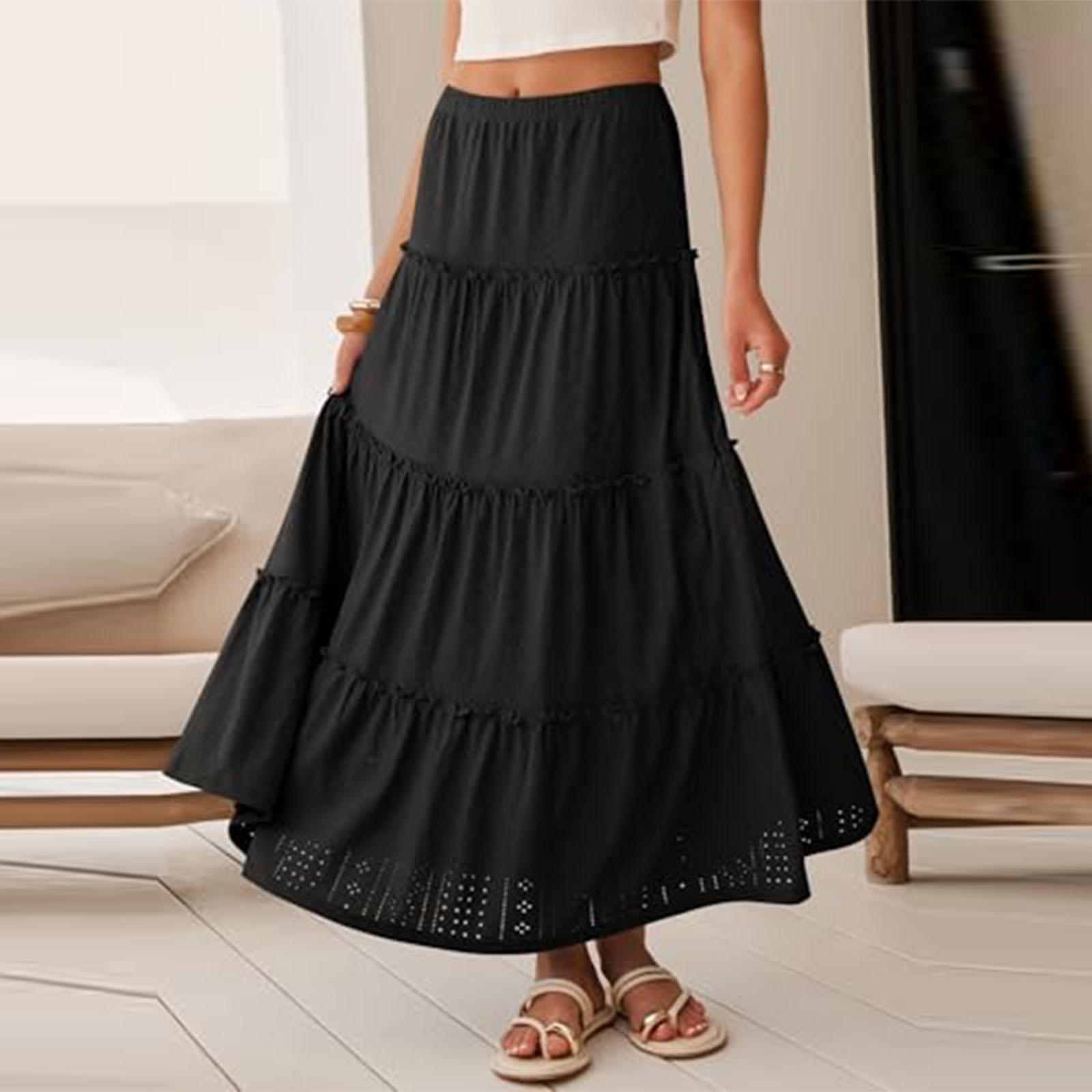 Женская модная свободная повседневная юбка L