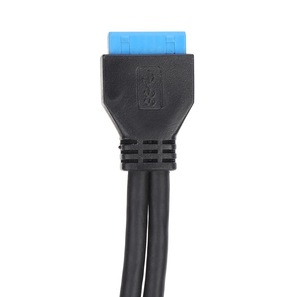 Double USB Baffle Cable Motherboard 19 Pin to Dual Port A Female Extension Rear Panel Bracket