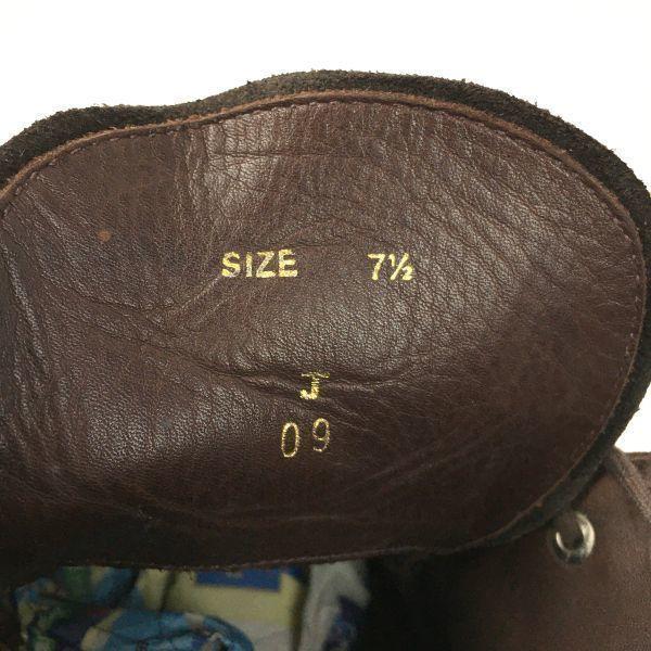 70s-80s? England Made Vintage Loake Chukka Boots Size 7.5/26.0 Dark Brown Suede Men’s(USED)