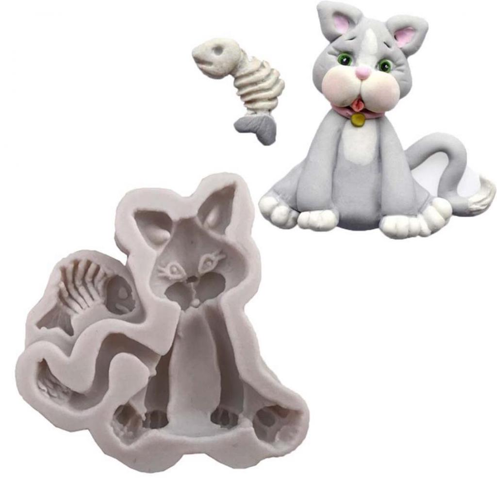 Kitchen Silicone Mold Cat Baking Tool