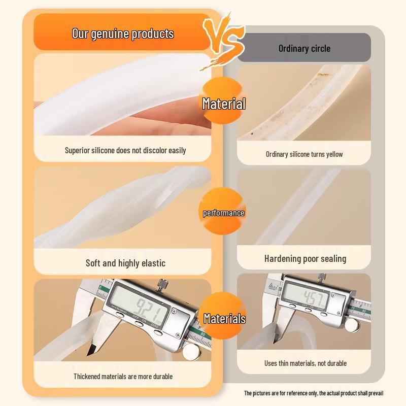 Inel de etanșare din silicon pentru oale sub presiune din aluminiu - Se potrivește modelelor Hongshuangxi, Aiqi, Wanbao, Samsung