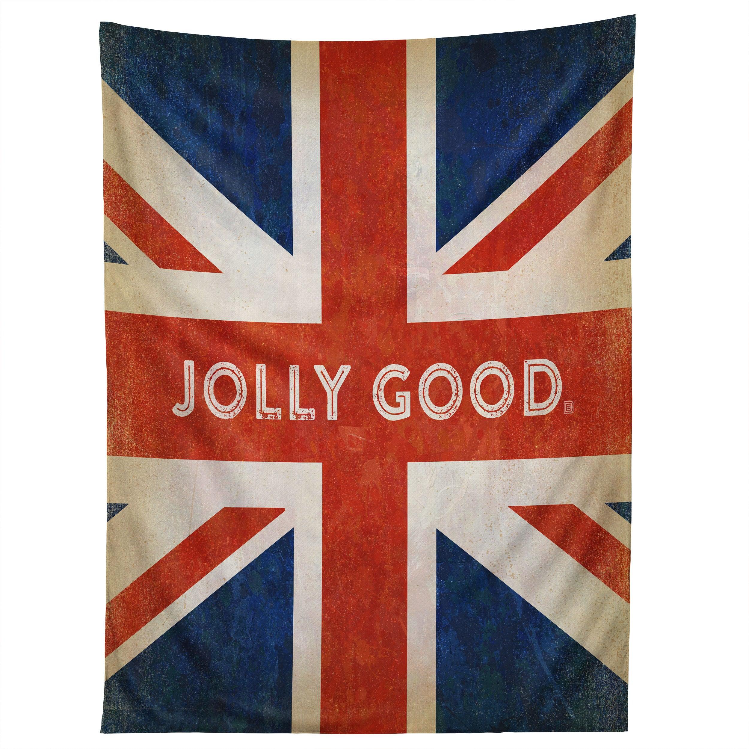 JOLLY GOOD BRITISH FLAG tapestry 75x100