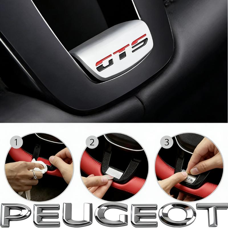 Car Steering Wheel Accessories Metal Stickers For VW GTI R Line Polo Golf Passat Scirocco Tiguan Jetta T-ROC Touareg GTS/Hub Cap mkvg18