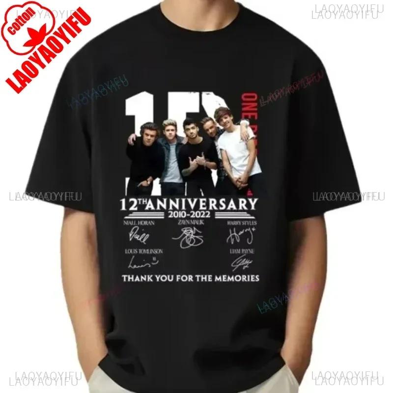I Love One Directions Print T-Shirts Rapper Short Sleeve T Shirt Vintage Singer Tops Summer Cotton Hip Hop Men Women Tee-shirts