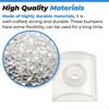 Wall Jamb Bumper for Glass Sliding Shower Doors Suitable for Shower Glass Moving Doors, Clear Shower Doors Bumper with Screws for Use with Sliding