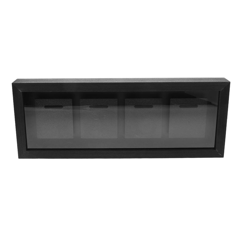 Natural Grain Wood Medal Display Frame Shadow .13 X 6.5 Inches Running Marathon Trophy Holder Wall Mounted Award Showcase