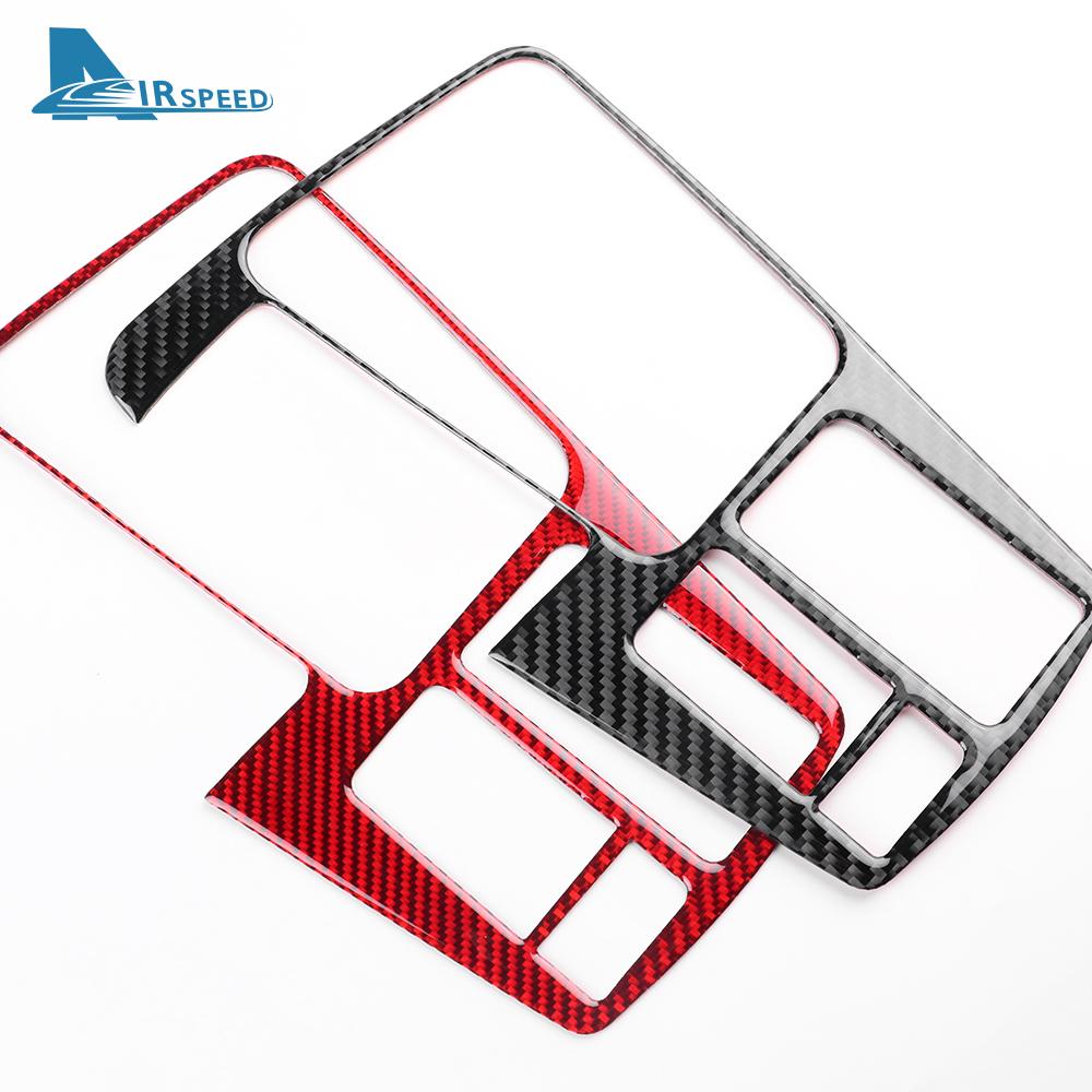 Adesivo de Fibra de Carbono Real Macio Para Seat Leon 2017 2018 2019 LHD RHD Painel de Moldura Interna do Câmbio do Carro Acabamento Acessórios de Interior