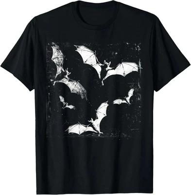 Camiseta de Morcego Vampiro Horror Estética Gótica Assustadora Camiseta Gráfica Presente Unissex