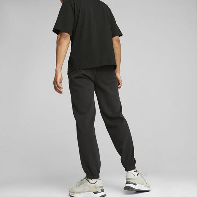 Puma Solid Color Casual Mid-Rise Knitted Sports Pants Men Bottoms Black 625298-01