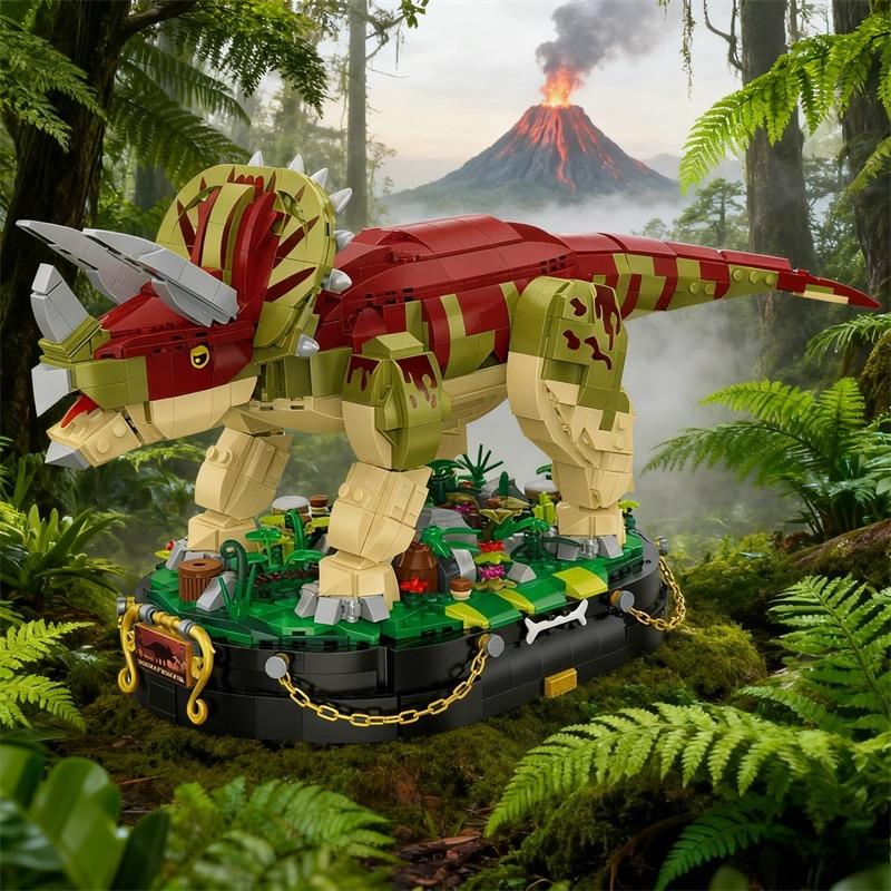Balody Blocks Dinosaur Building Blocks Diy Tyrannosaurus Jurassic Triceratops Bricks Fun Toy Birthday Gift Boy Present Christmas