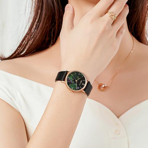 

[JULIUS] JULIUS Classic Round Women s Leather Watch + Umbrella Package WSB006 WSB006LWBK+