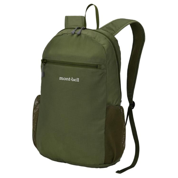 

MONTBELL 15 л Универсальный нейлоновый рюкзак с принтом логотипа спереди Унисекс Пара Хаки хаки