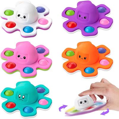 Antistress Push Bubbles Fidget Spinner For Kids And Adults Face-Changing Sensory Toy For Autistic Children Anxiety Relief Gifts