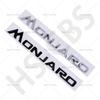 1Pcs 3D ABS MONJARO Letter Logo Auto Tailgate Emblem Monjaro Car Rear Trunk Badge Side Fender Decal Car Styling Auto Accessories