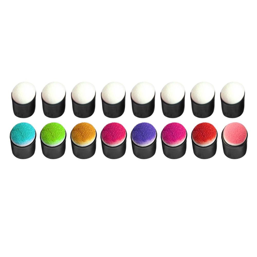 40pcs Storage Box Included Finger Sponge Daubers Finger Fit Design Sponge Applicators Sponge Daubers Set Black