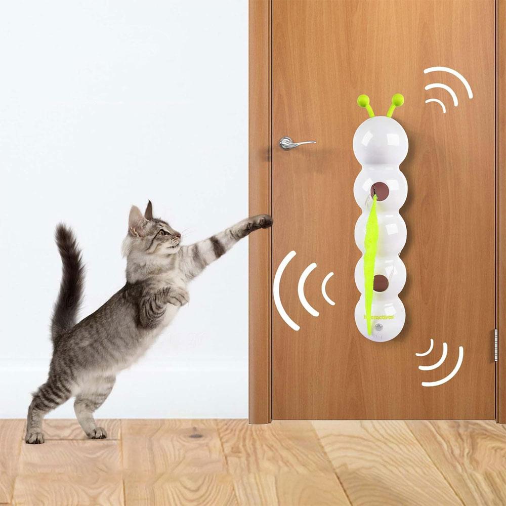 Intelligent Interactive Cat Stick Pro with Replaceable Prey Tail Suitable for Automatic Swing Durability In Multi Cat Households