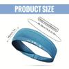 WRELS Sweatbands Sweatproof Sports Headbands Men and Women Moisture-Wicking Running Gym Workout Headband Yoga Tennis Hair Bands