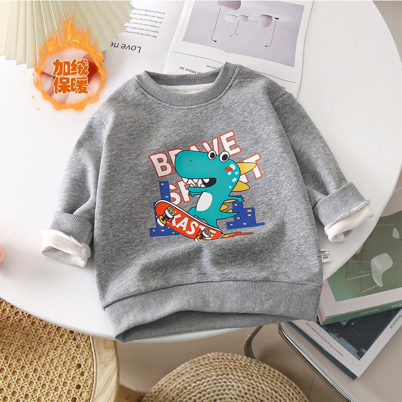Children's Hoodie Undercoat Spring and Autumn Boys and Girls Cartoon Single Hoodie