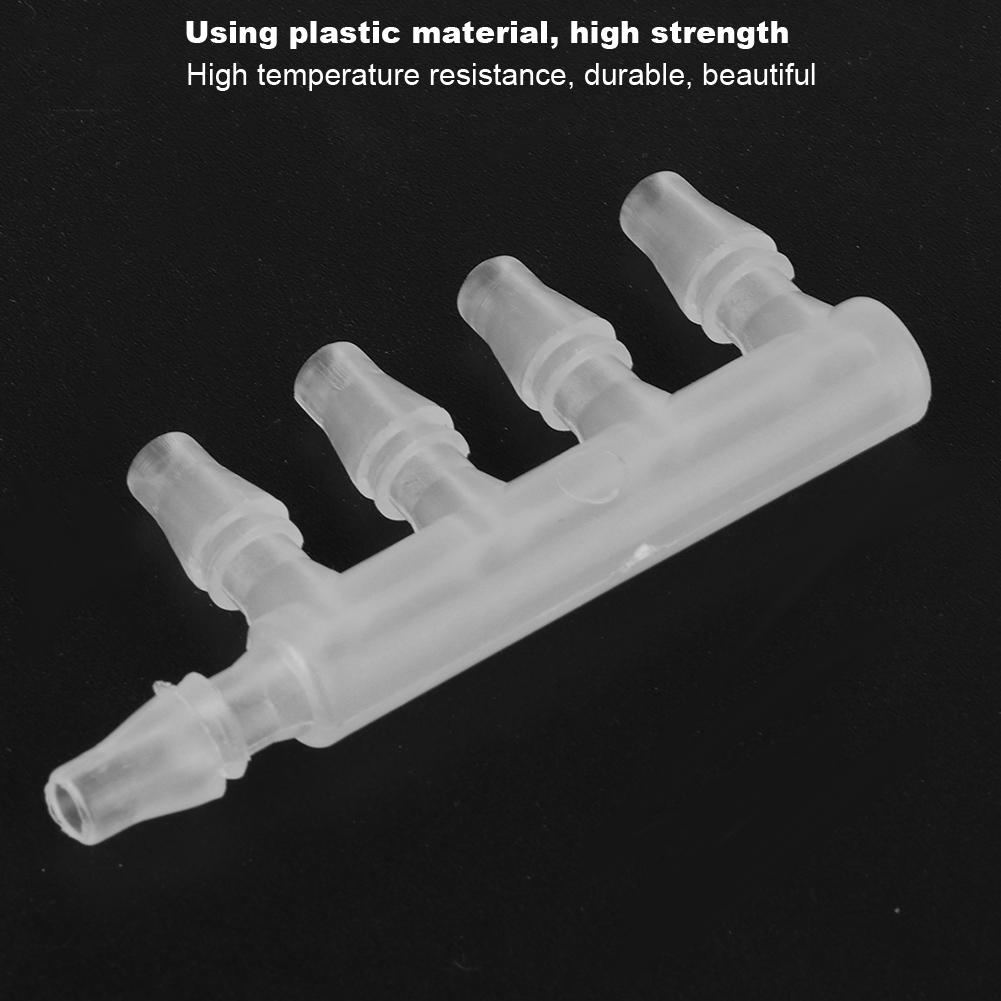 10ks plastové průhledné akváriové vzduchové čerpadlo Pěticestný hadicový konektor Příslušenství k akváriím