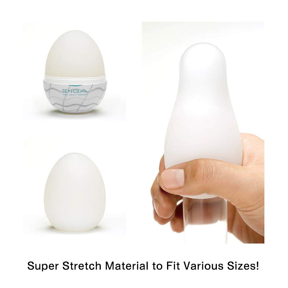 TENGA EGG STANDARD 6 Eier pro Packung Weiß VERPACKUNG, (x 1),