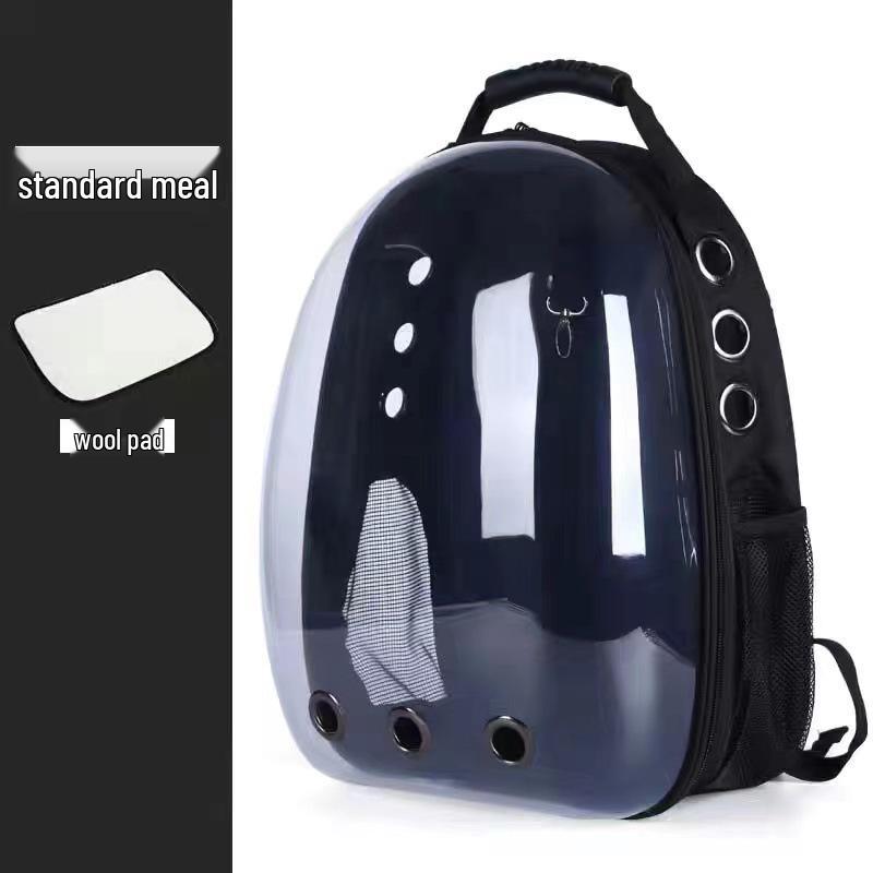 2025 Space Capsule Transparent Cat Backpack - Breathable, Double Shoulder, Portable Pet Carrier for Kittens