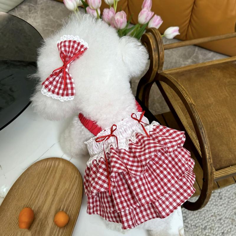 Pet Princess Skirt Teddy VIP Cat Small Dog Summer Dog Clothes Summer Thin Yorkshire Pomeranian