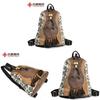 Retro Chinese Style Womens Backpack Pu Leather Travel Bag With Multiple Pockets For Casual Use