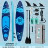 Inflatable SUP Board - Koi Design Paddleboard for Beginners